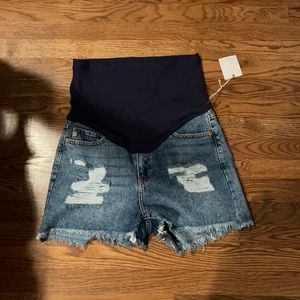 Brand new pink blush maternity shorts